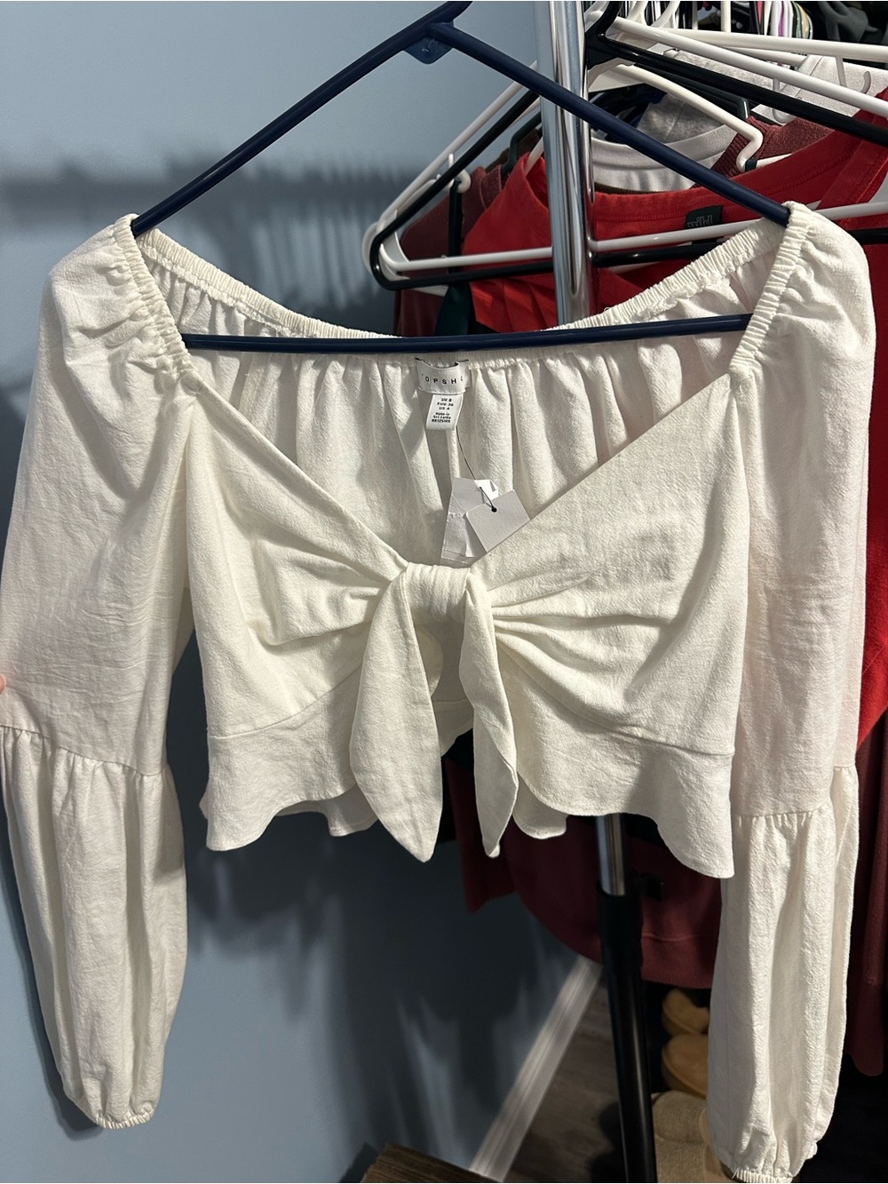 5/$25 NWT Topshop Tie-Front Crop Top
